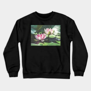 Meditation Wall Art Print - Water Lily Meditation - canvas, Photo print, artboard print, poster Canvas Print Crewneck Sweatshirt